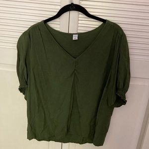 Green old navy blouse size XL
